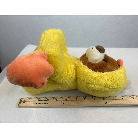 Kellytoy Easter Spring Brown Teddy Bear Plush Wearing Duck Chick Costume - Picture 11 of 11